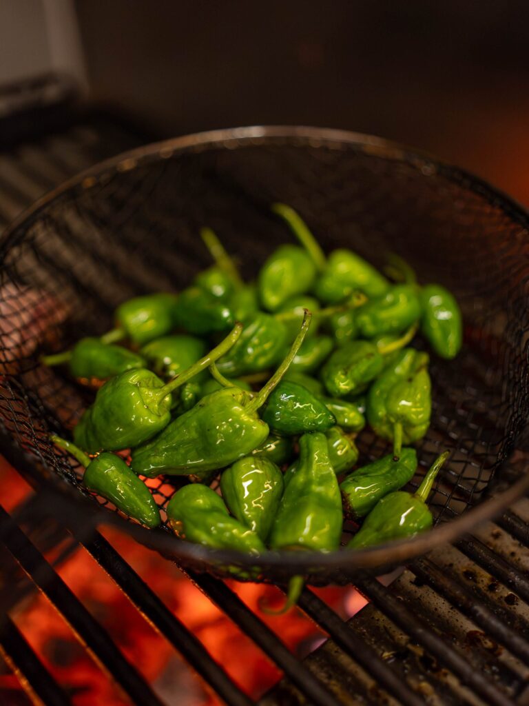 Chargrilled Padrón peppers